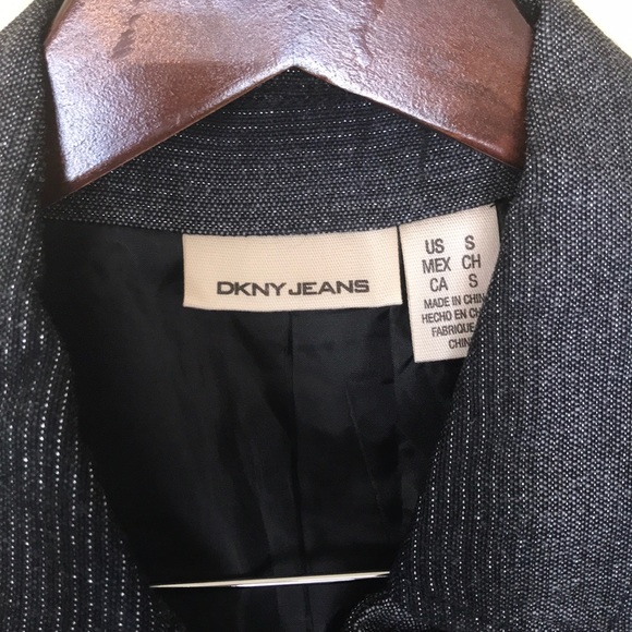 DKNY JEANS metallic double breasted Jacket S - Picture 2 of 5